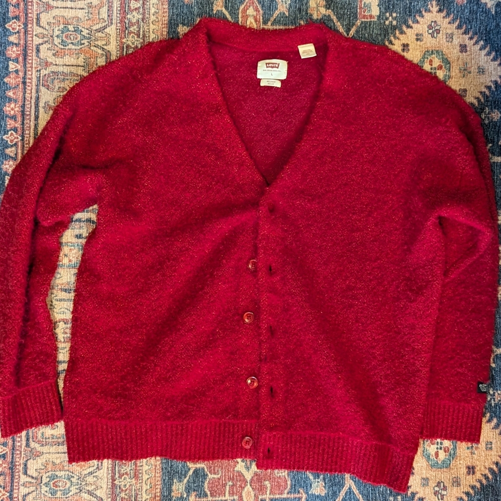 Levi's Fuzzy Relaxed Fit Mr. Rogers Cardigan